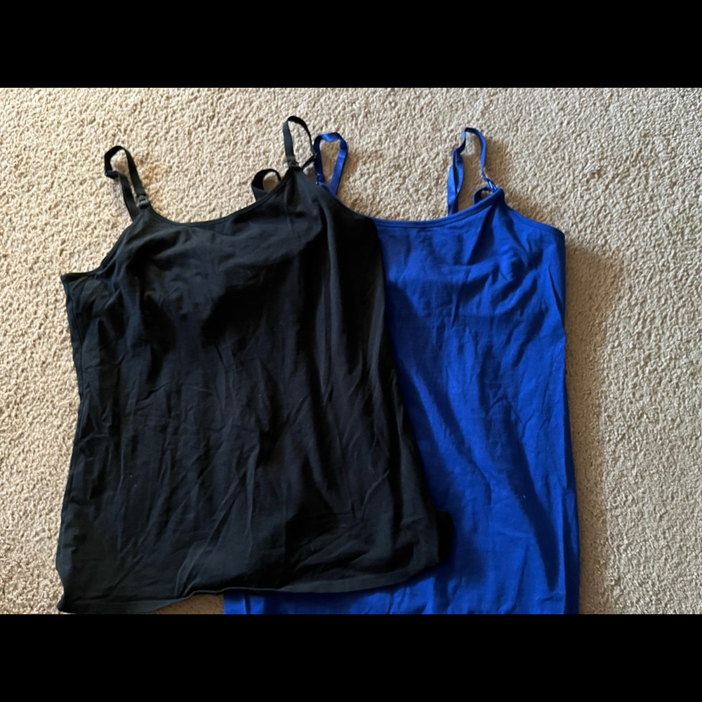 2 motherhood Nursing tank tops